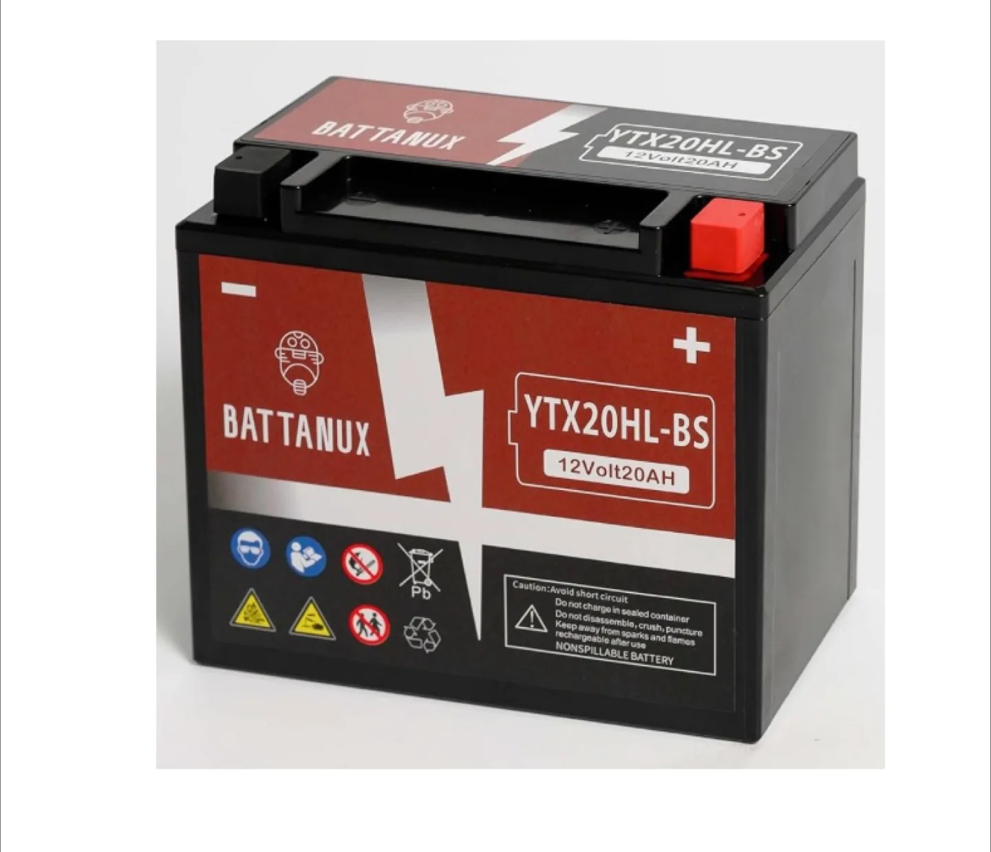 BATTANUX YTX20HL-BS 12Volt20AH Battery