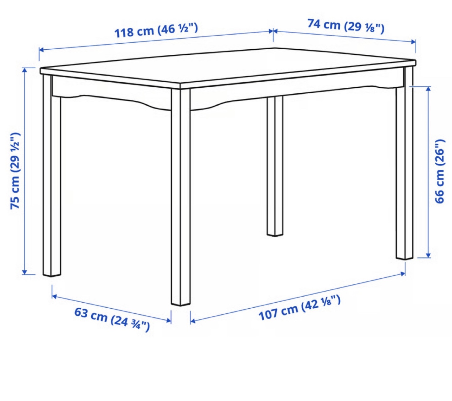 IKEA Dining Table with 4 Chairs like new, no scratches or stains - photo 5
