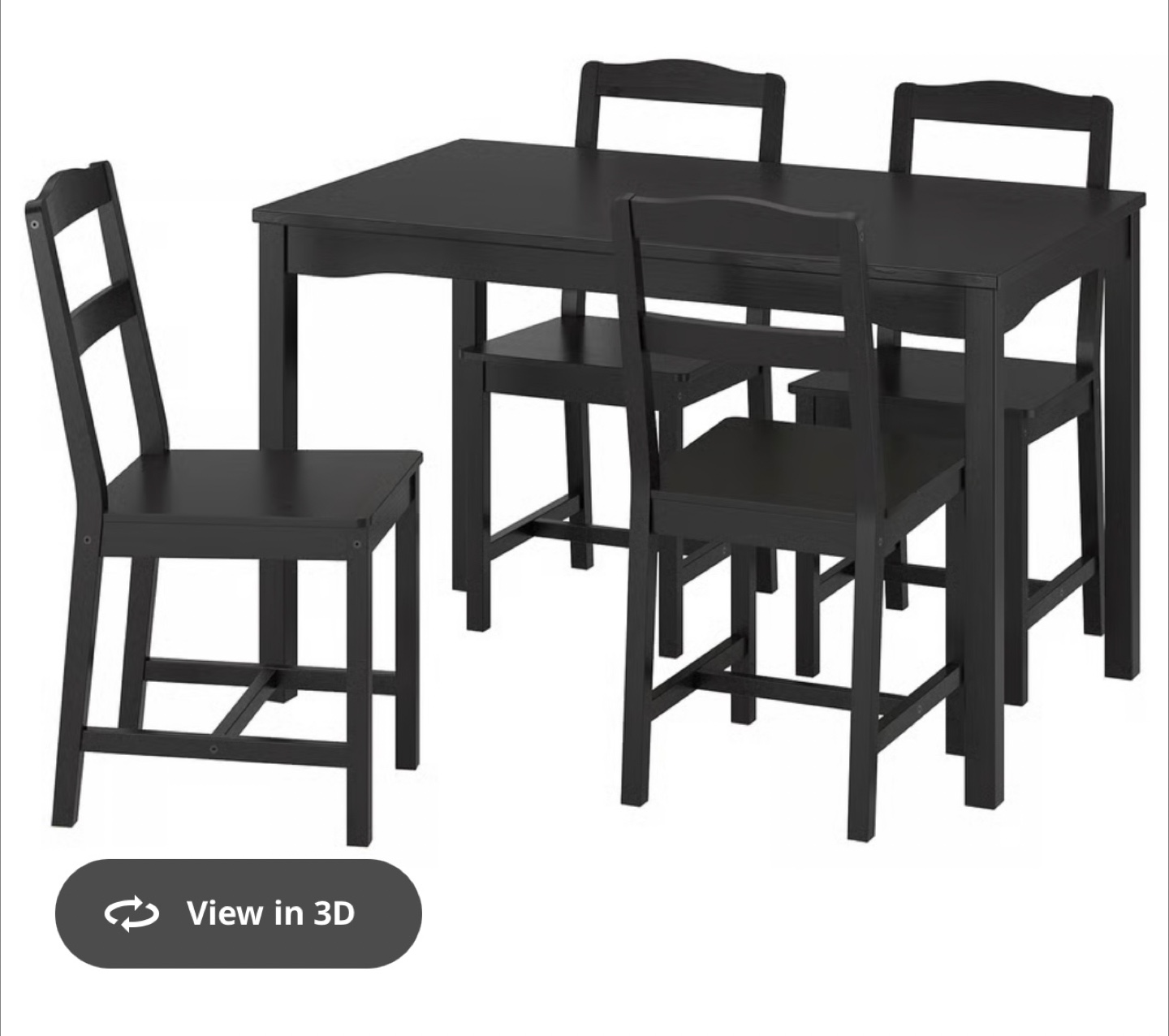 IKEA Dining Table with 4 Chairs like new, no scratches or stains