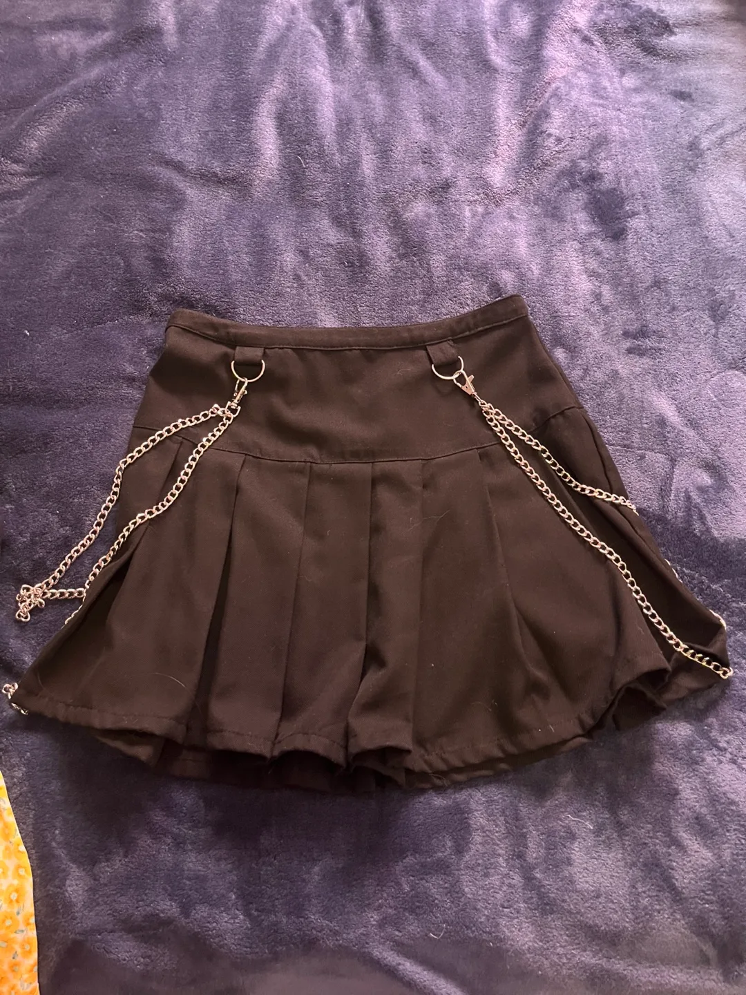 Social Collision Black Pleated Skirt XS thumbnail