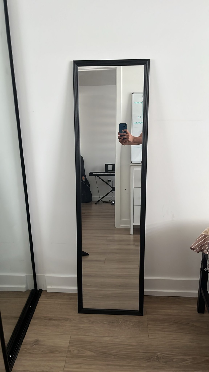 Full Length Black Framed Mirror
