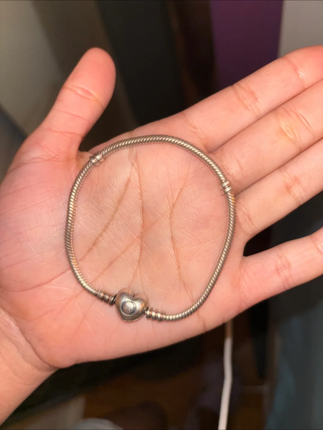 Pandora Silver Bracelet with Heart thumbnail