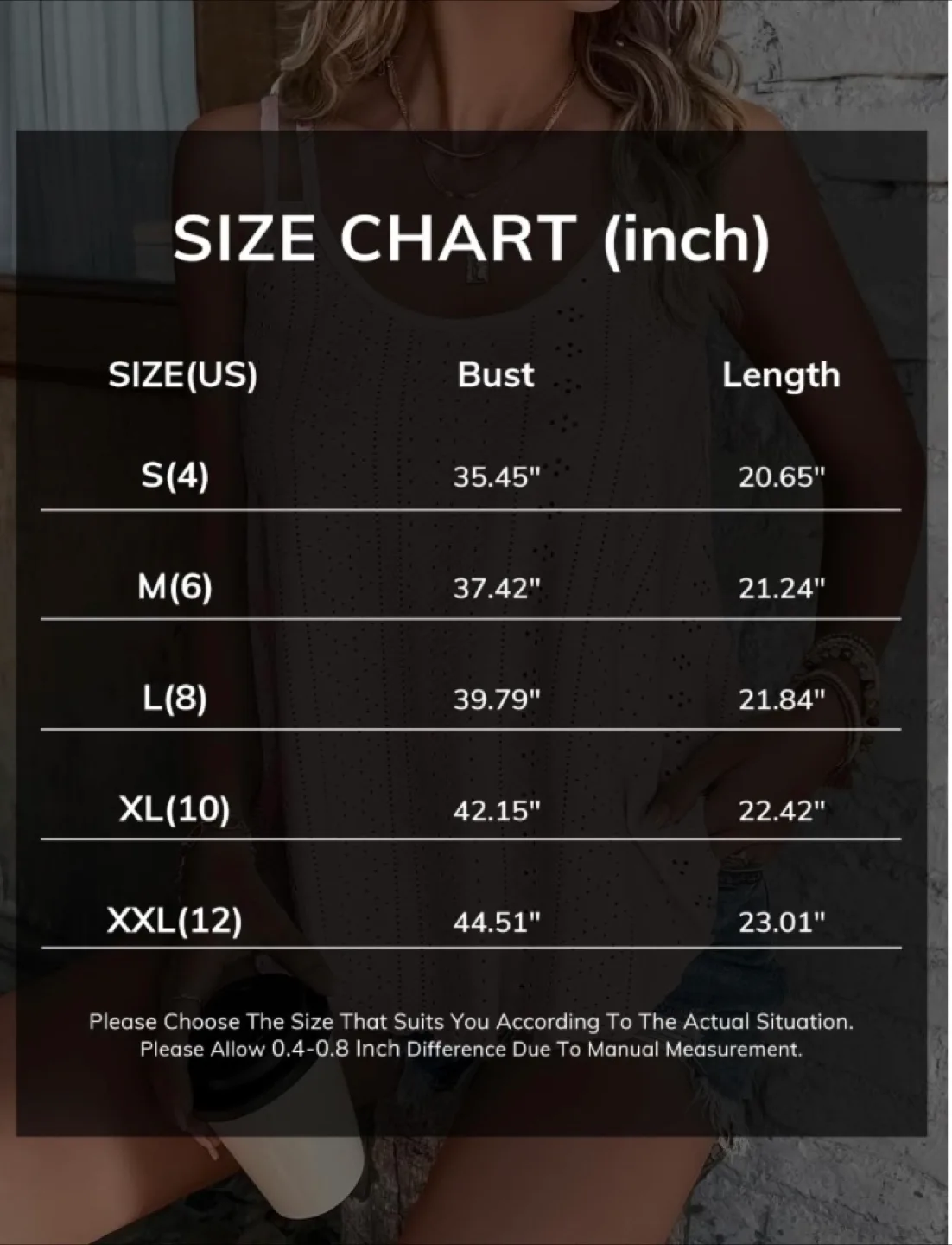 White Eyelet Embroidery Spaghetti Strap Tank Top, brand new image indicator(6)