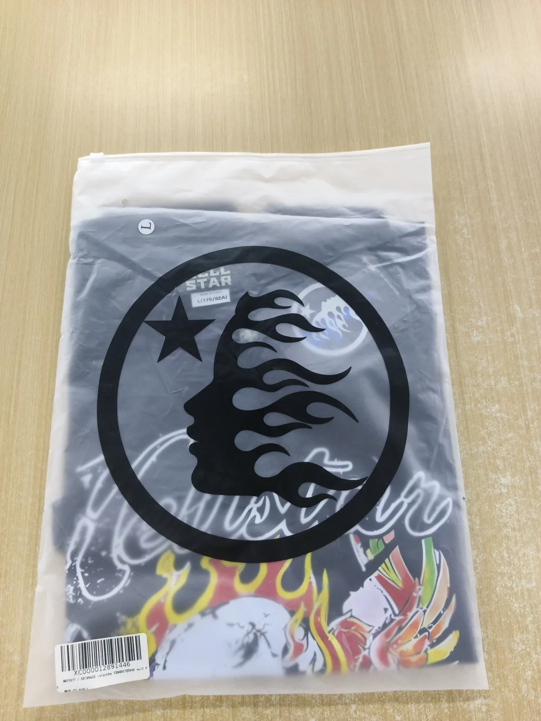 Hellstar “Records” Flame Skull Tee – Black image indicator(4)