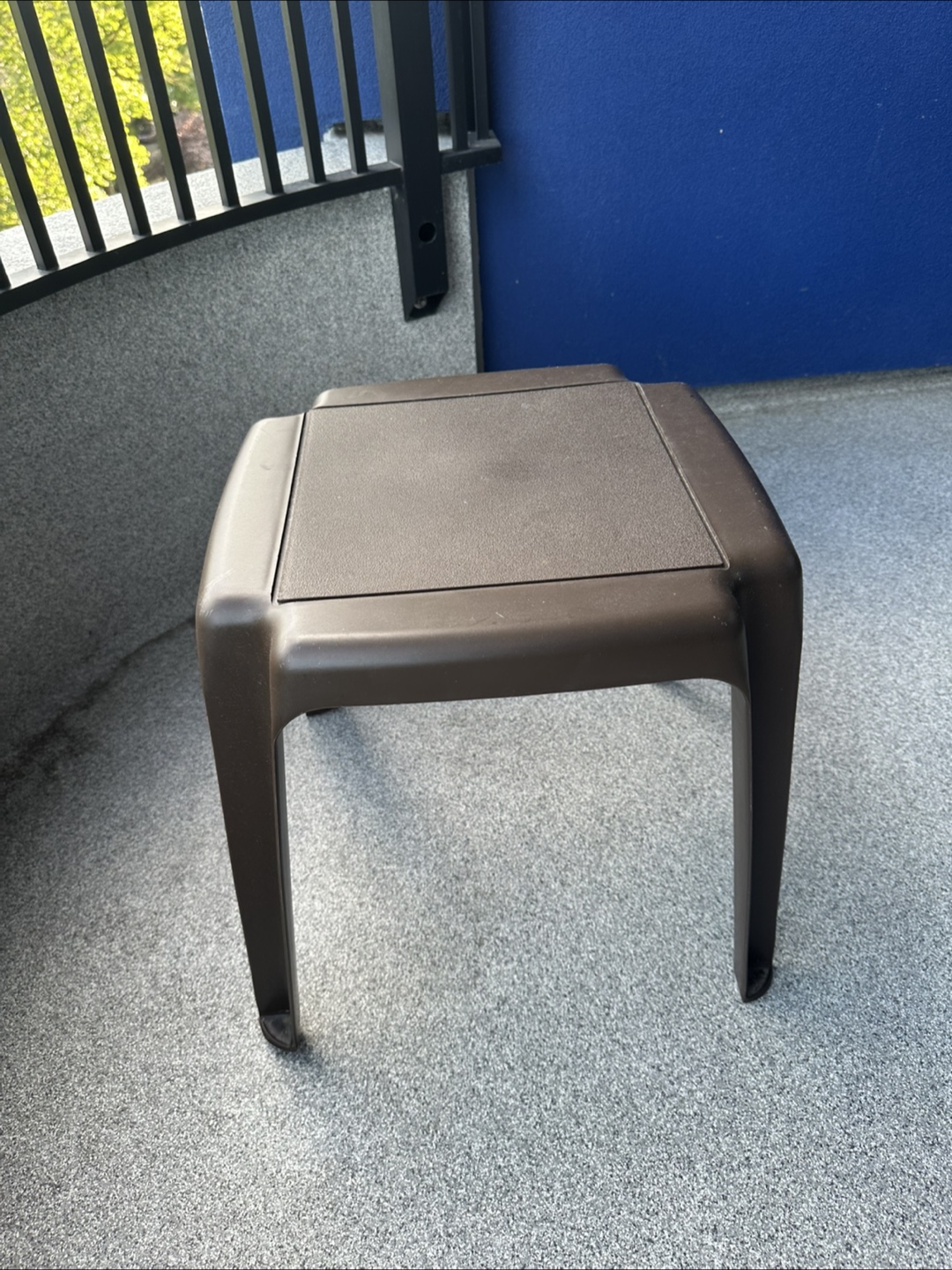 Brown Plastic Outdoor Side Table