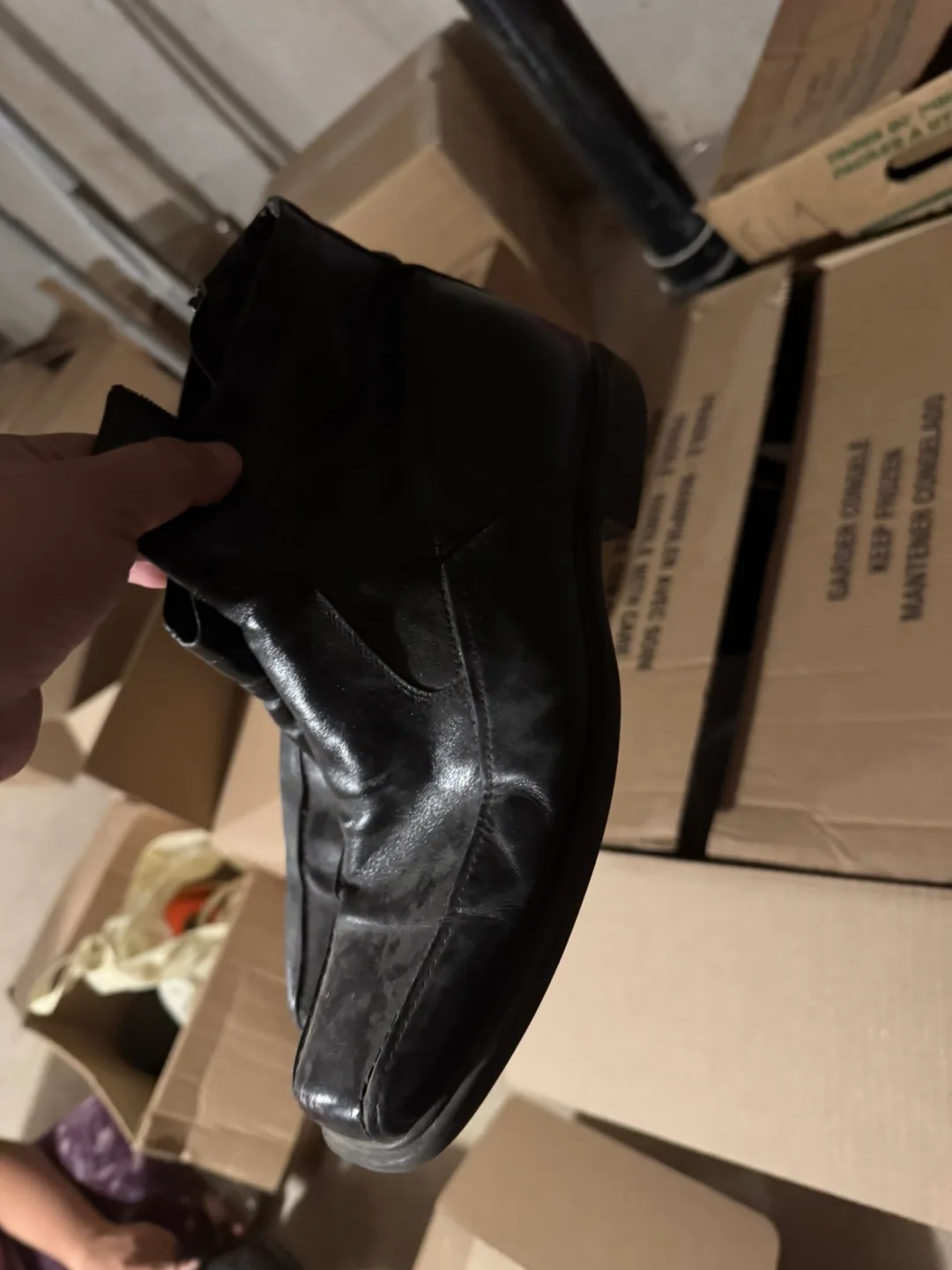 Black Leather Ankle Boots thumbnail