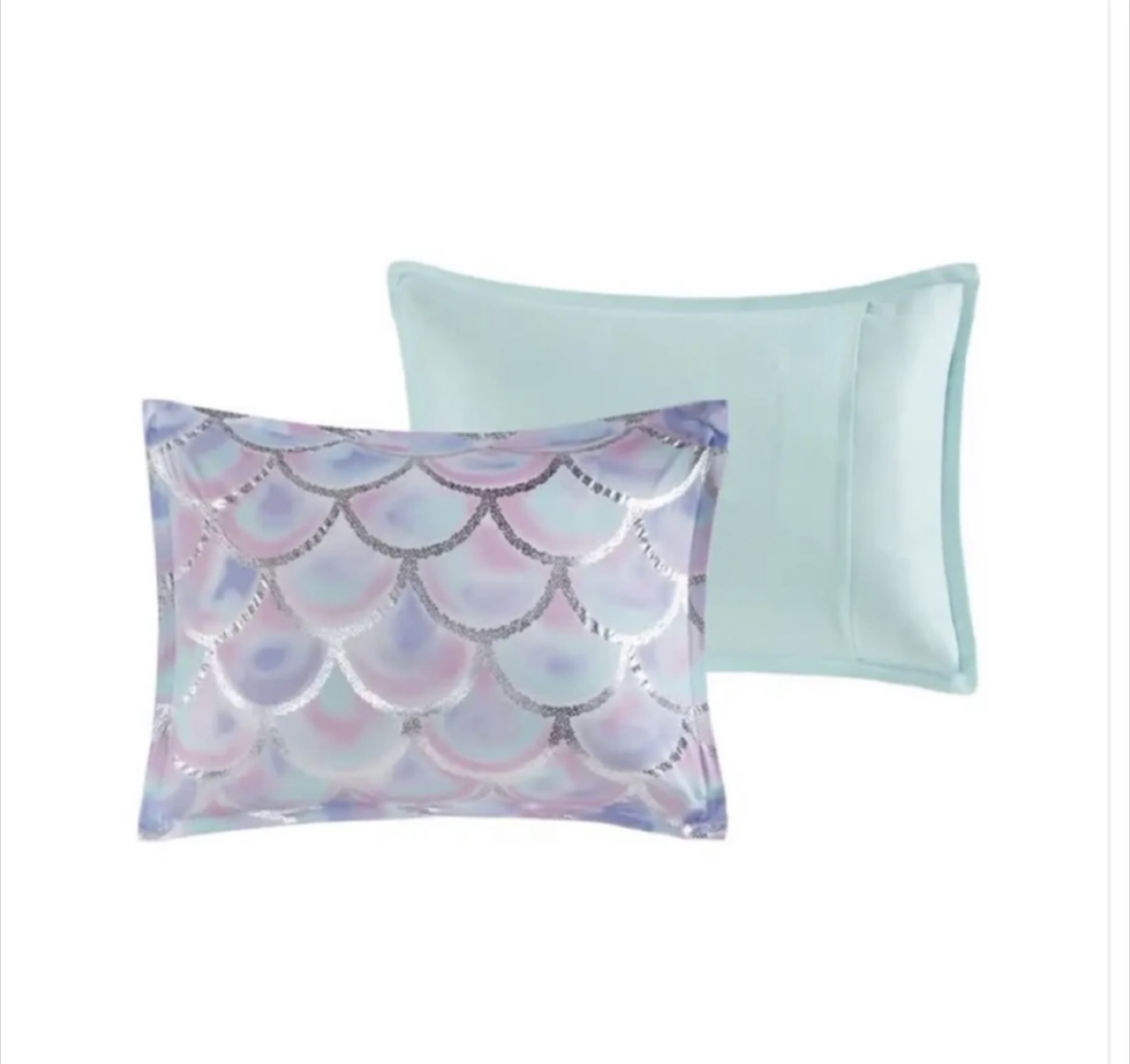 Mermaid Microfiber Reversible Comforter Set - photo 5