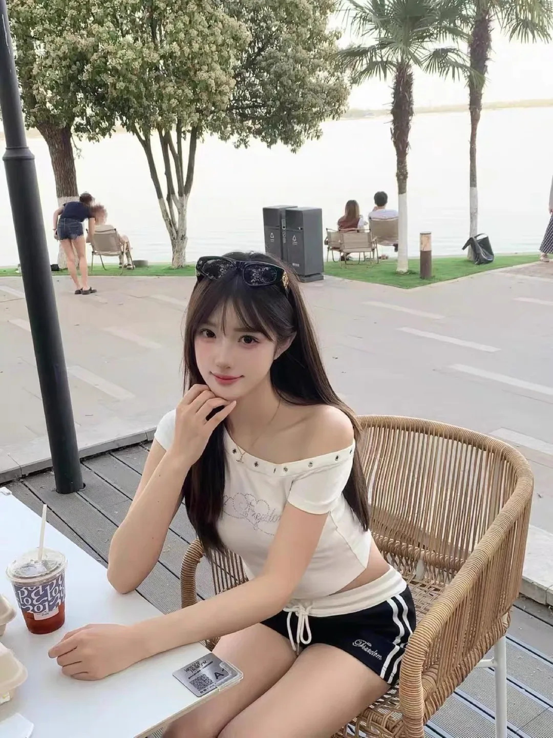 Off Shoulder White Tee image indicator(2)