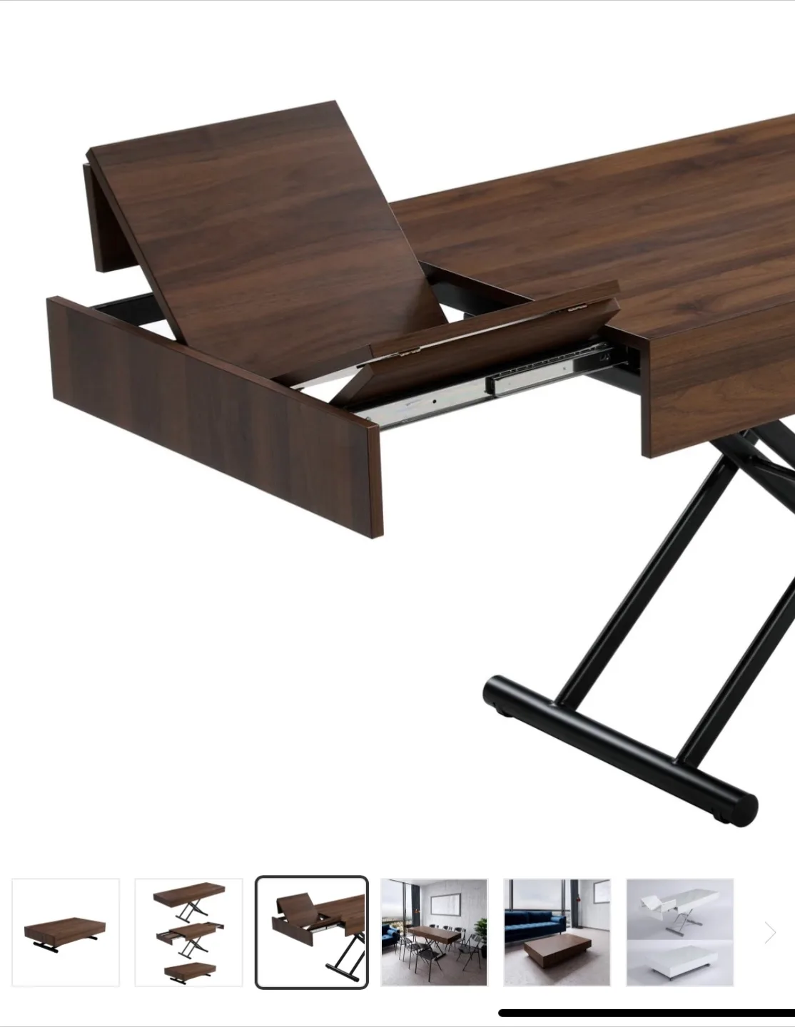 Expandable Convertible Coffee Table to Dinner Table image indicator(3)