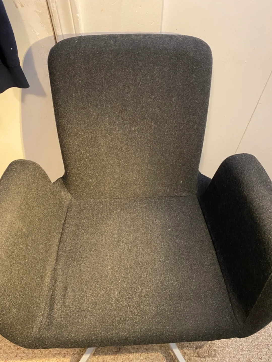Dark Grey/ Black Office Chair thumbnail