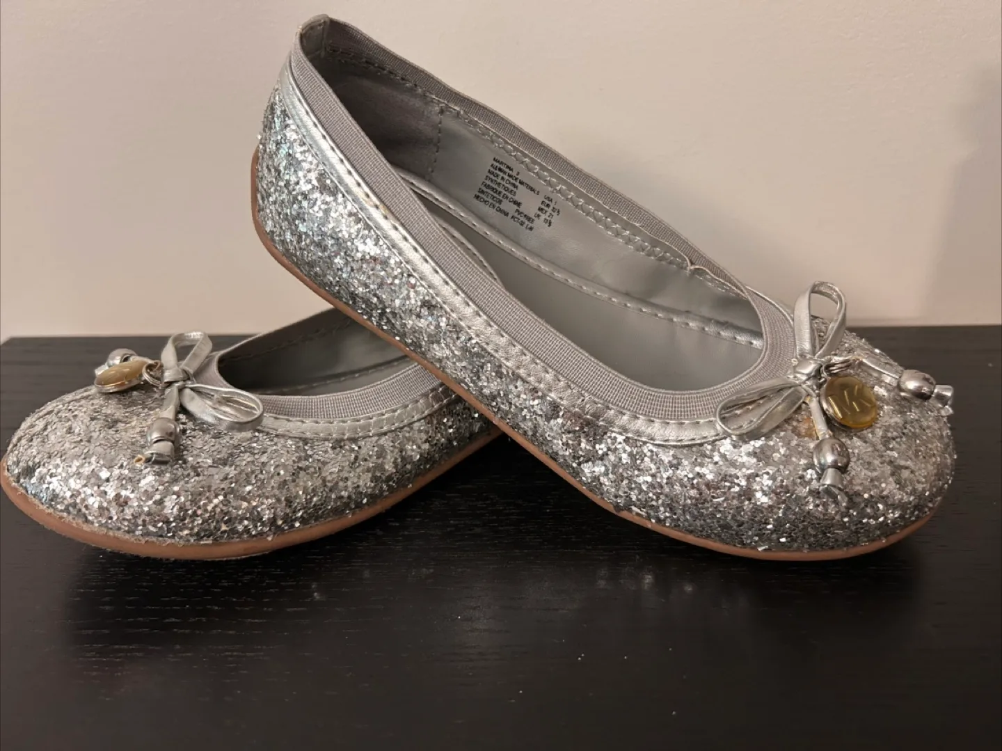 Michael Kors Girls' Glitter Ballet Flats (20,5cm) thumbnail