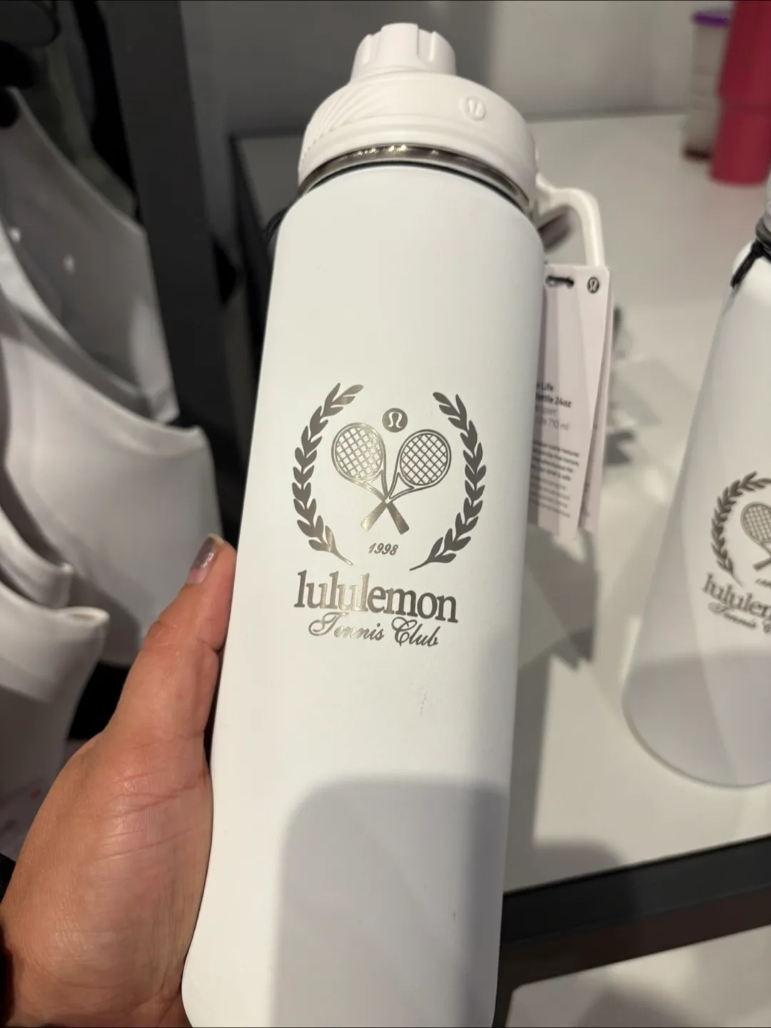 Lululemon Tennis Club White Water Bottle thumbnail