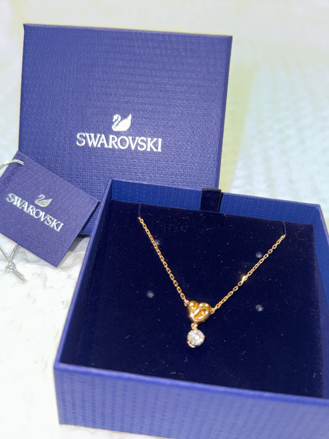 Swarovski Gold-Tone Heart Pendant Necklace image indicator(3)