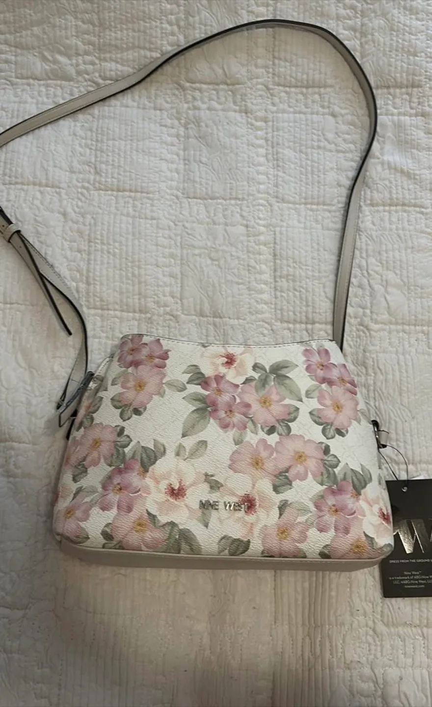 Nine West Floral Crossbody Bag - New with Tags! thumbnail