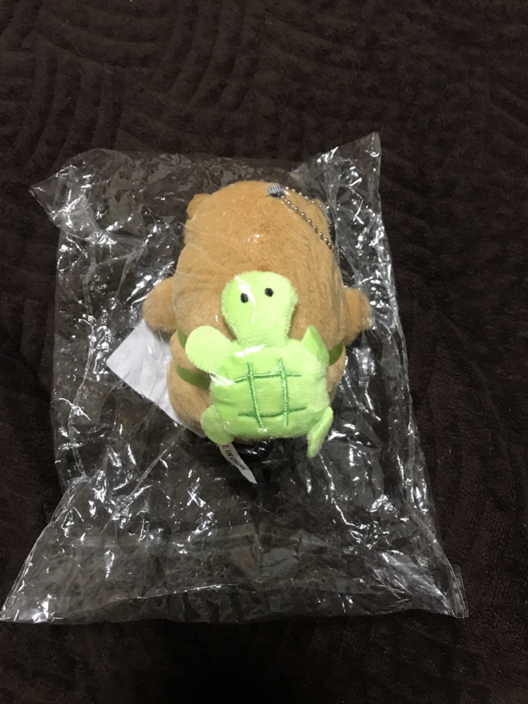 Capybara Turtle Plush Keychain - New! - photo 2