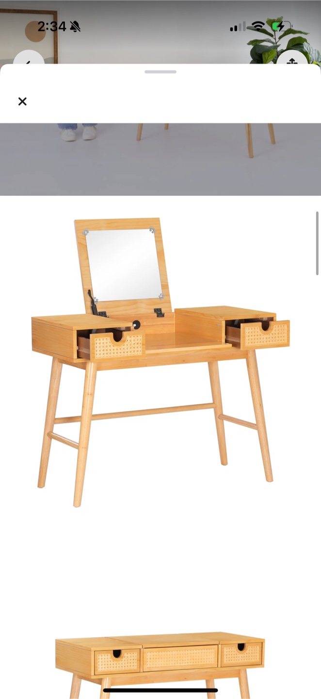 Mid century modern vanity desk - photo 2