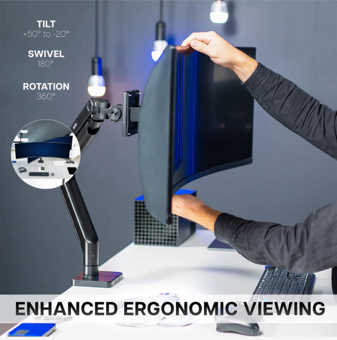 VIVO Single Monitor Desk Mount up to 44” - New - photo 5