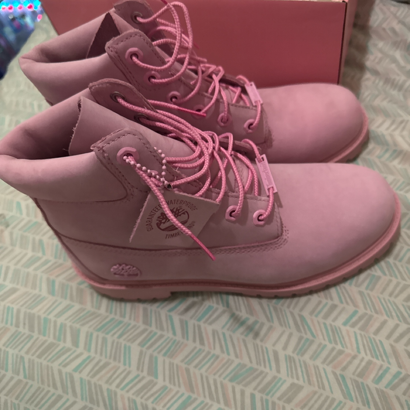 Timberland Premium 6 Inch Waterproof Boots - Light Pink - Size 7 - photo 5