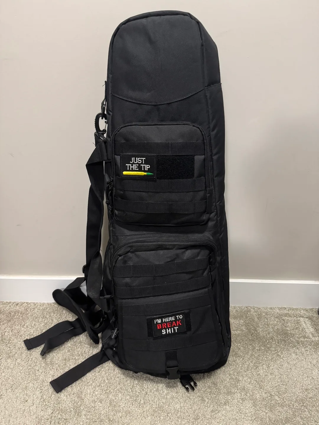 DSLEAF 32" Double Short barrel Case - Black paintball marker thumbnail