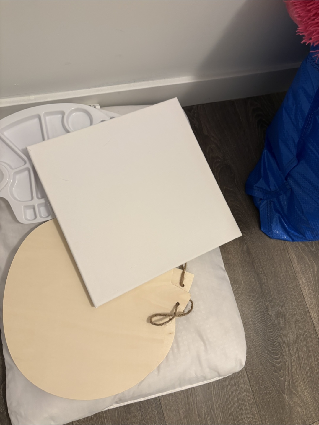 Free Canvas and Wooden Round Board for painting