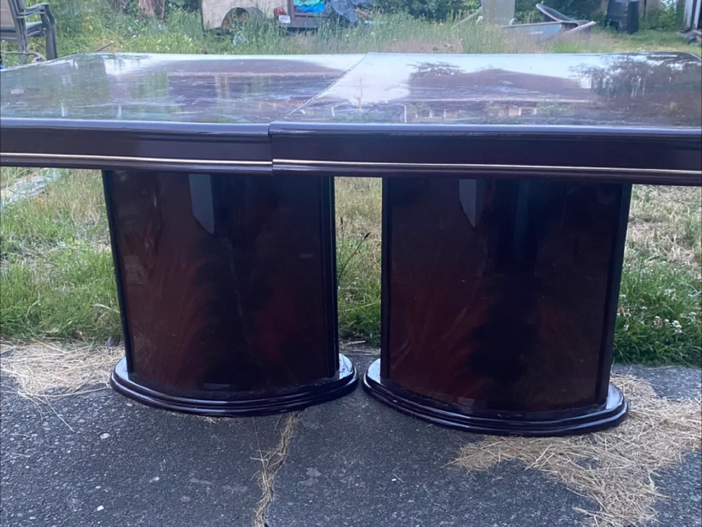Deep red vintage table thumbnail