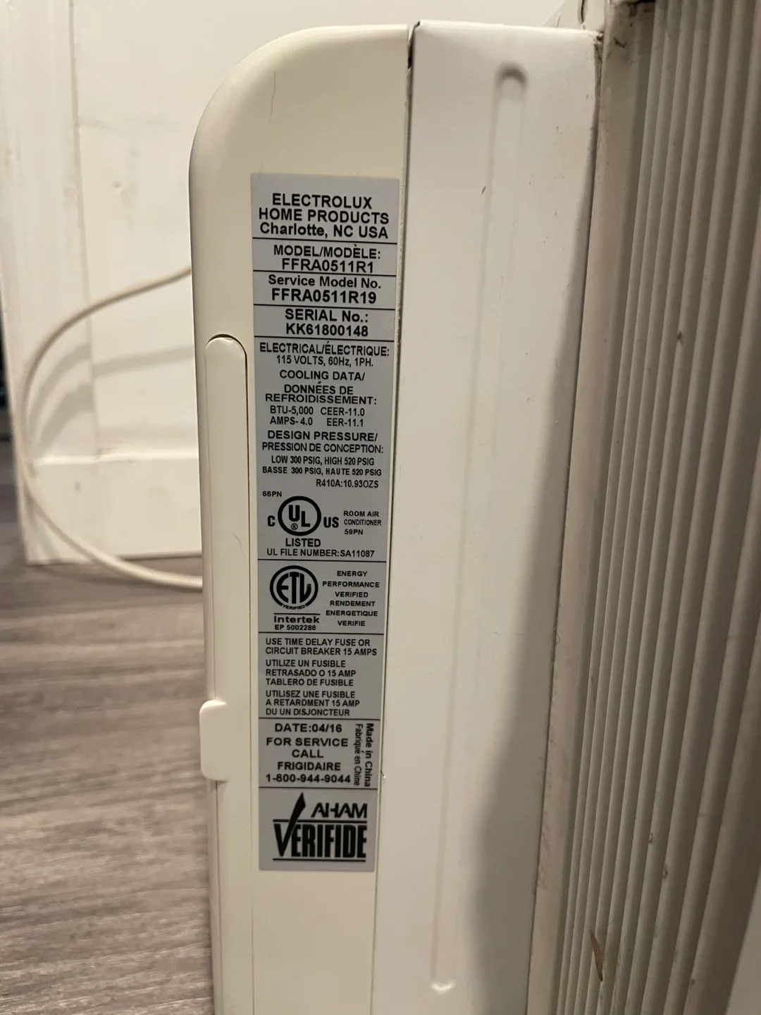 Frigidaire 5000BTU Window AC thumbnail