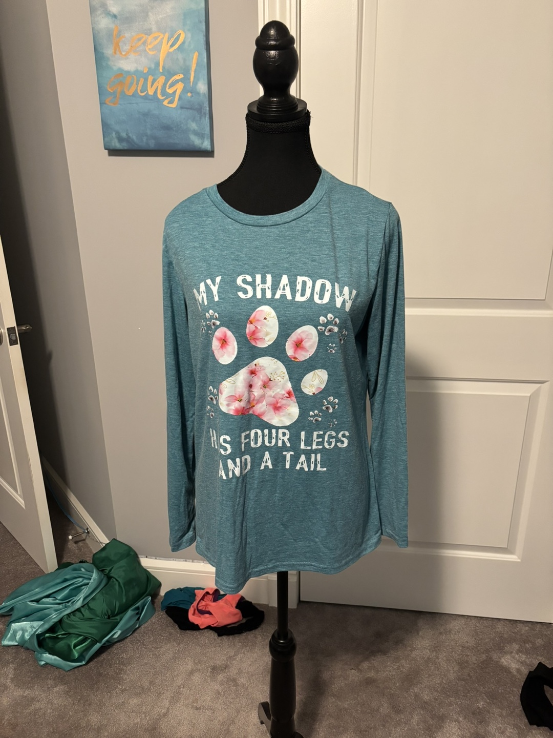 Long Sleeve Top - "My Shadow Has Four Legs" - photo 4