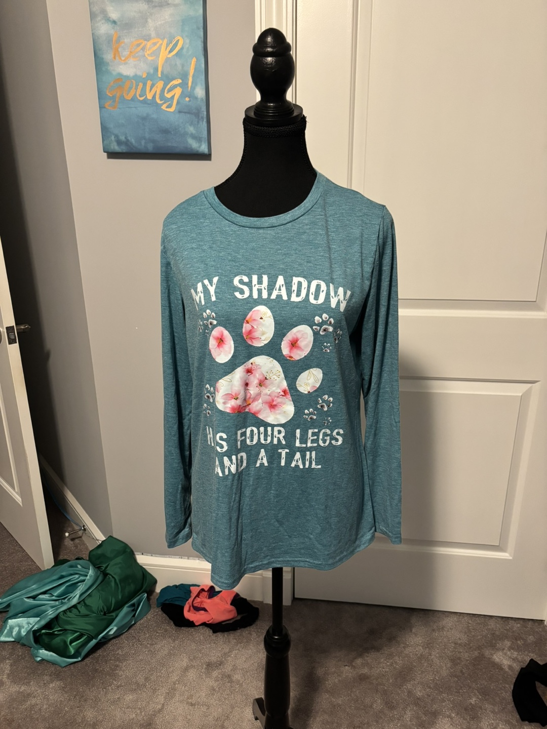 Long Sleeve Top - "My Shadow Has Four Legs" - photo 2
