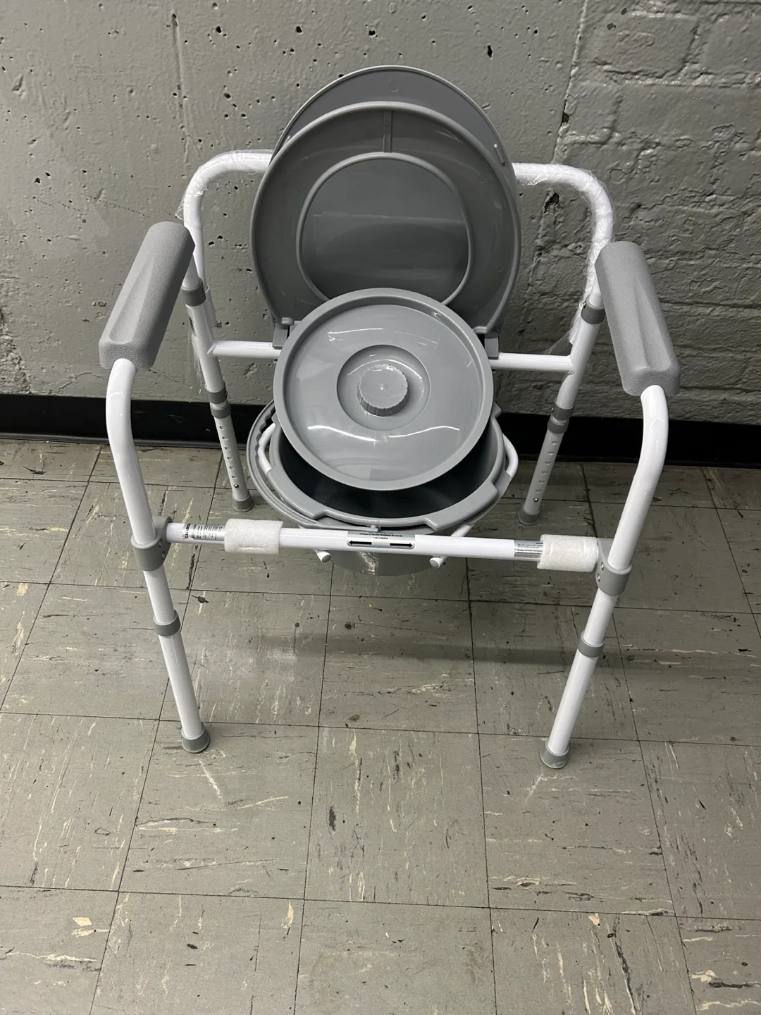 Gray Commode Chair thumbnail