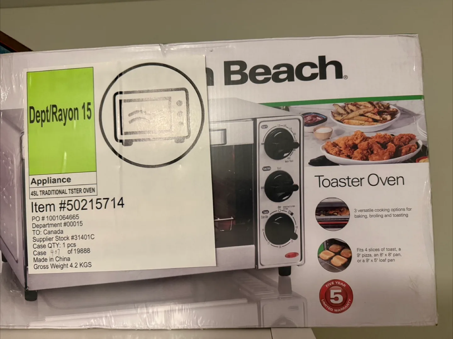 Hamilton Beach Toaster Oven image indicator(2)