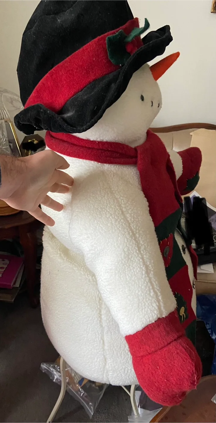 Large Plush Snowman Decoration image indicator(4)