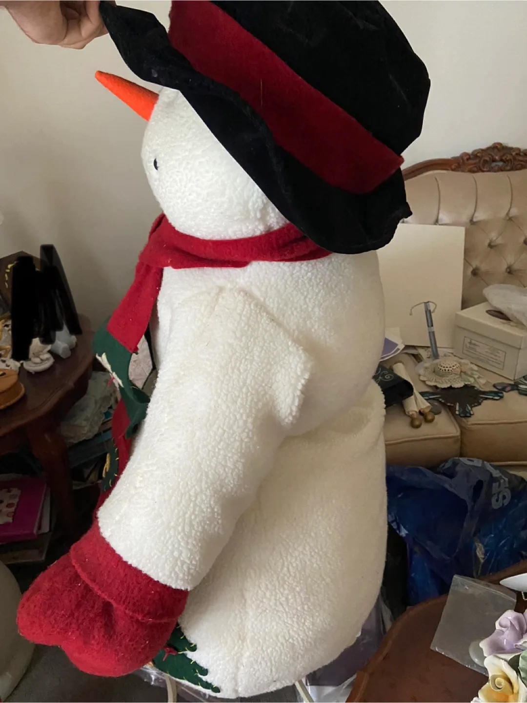 Large Plush Snowman Decoration image indicator(6)
