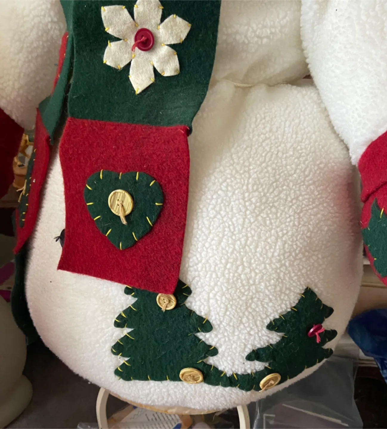 Large Plush Snowman Decoration image indicator(7)
