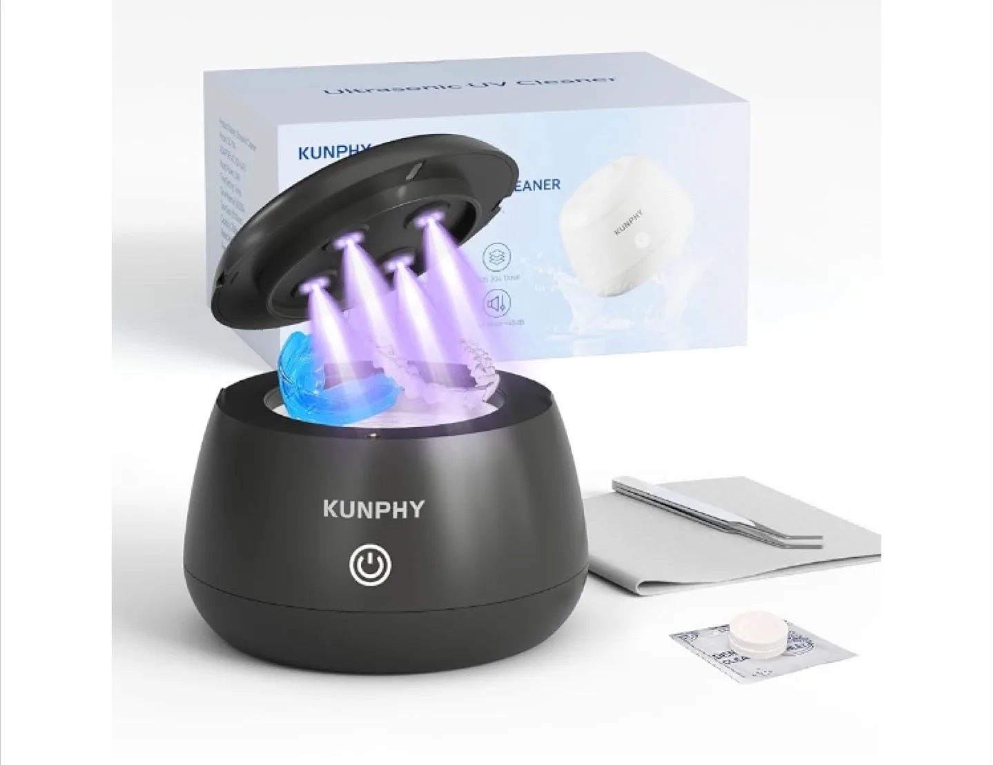 KUNPHY Ultrasonic Waterproof Cleaner image indicator(2)