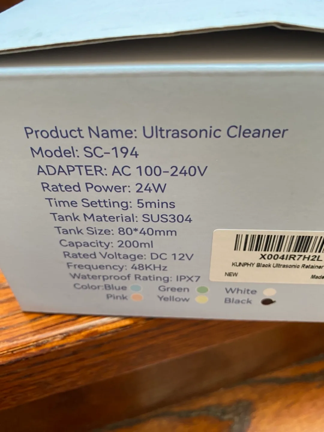 KUNPHY Ultrasonic Waterproof Cleaner image indicator(10)