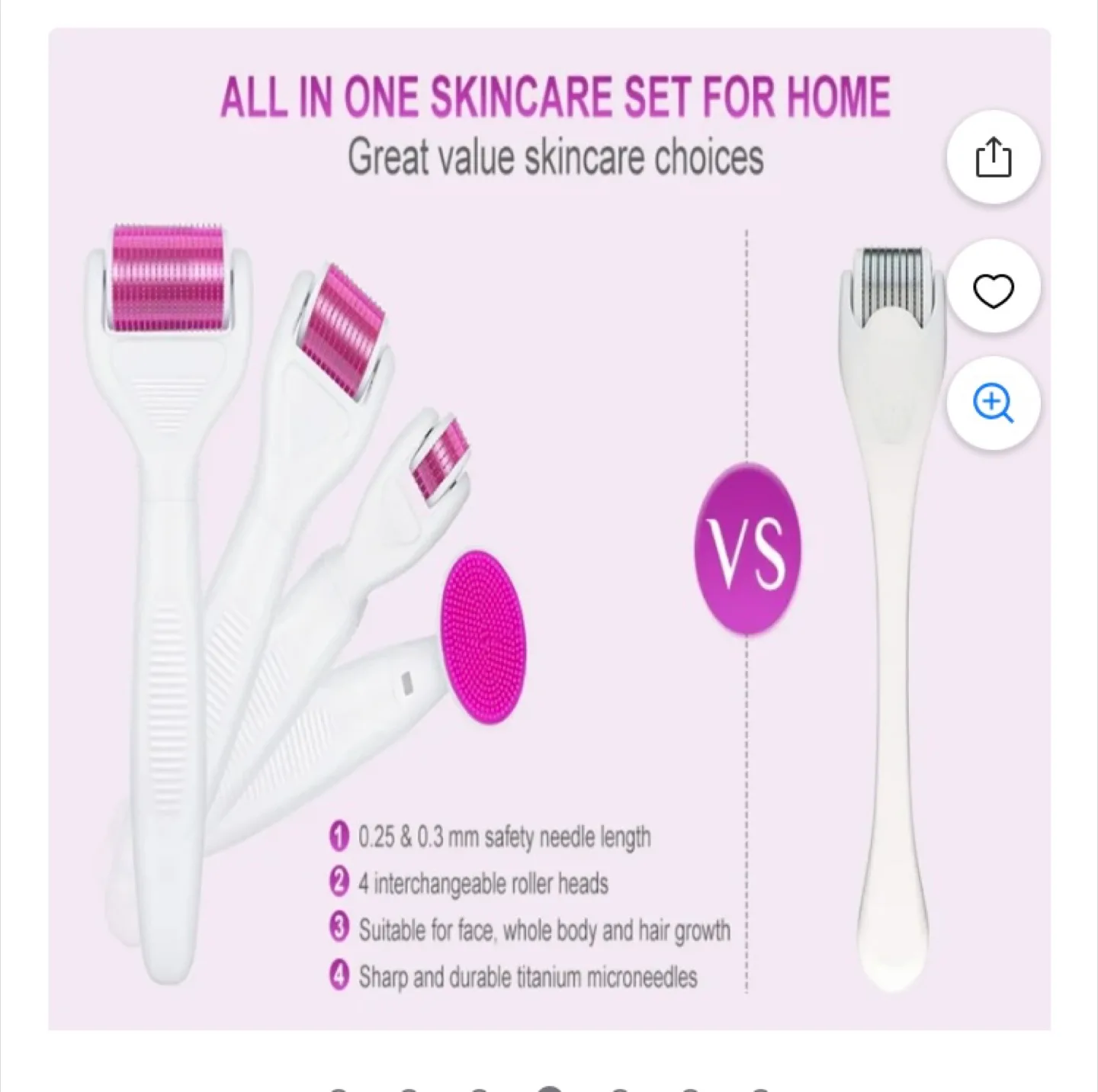 6 in 1 Derma Roller Kit - Micro Needling image indicator(3)