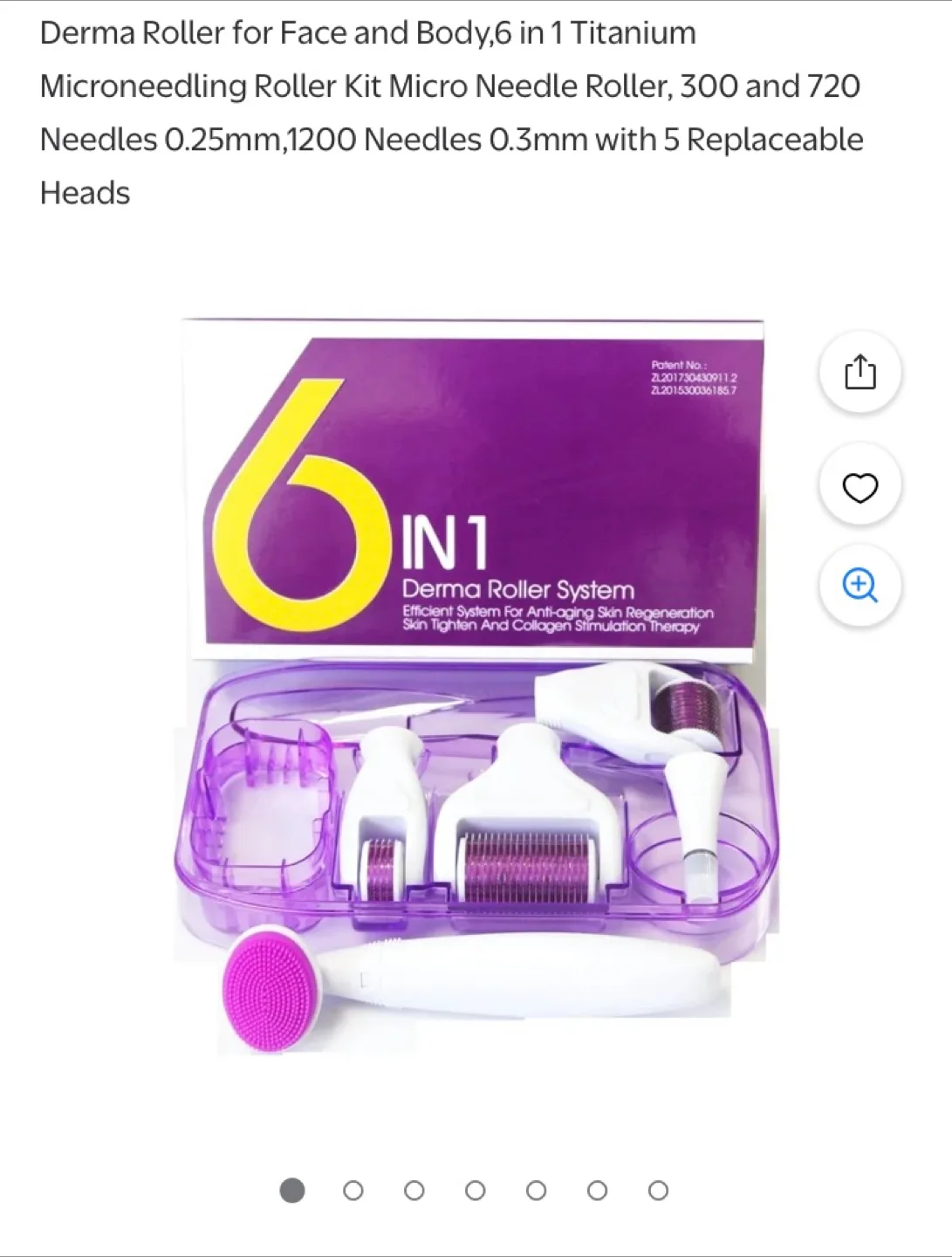 6 in 1 Derma Roller Kit - Micro Needling image indicator(2)