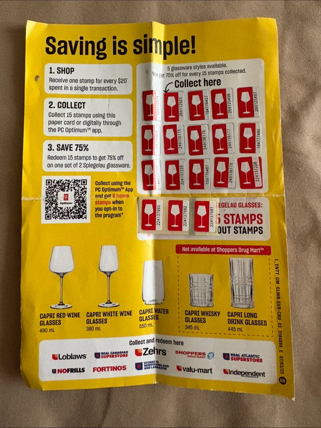 🇨🇦18 pcs PC Optimum Stamps for Spiegelau Glassware thumbnail