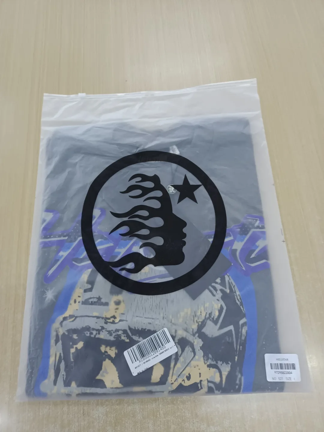 Hellstar “Space Racer” Tee – Gray with Purple & Gold Graphics image indicator(4)