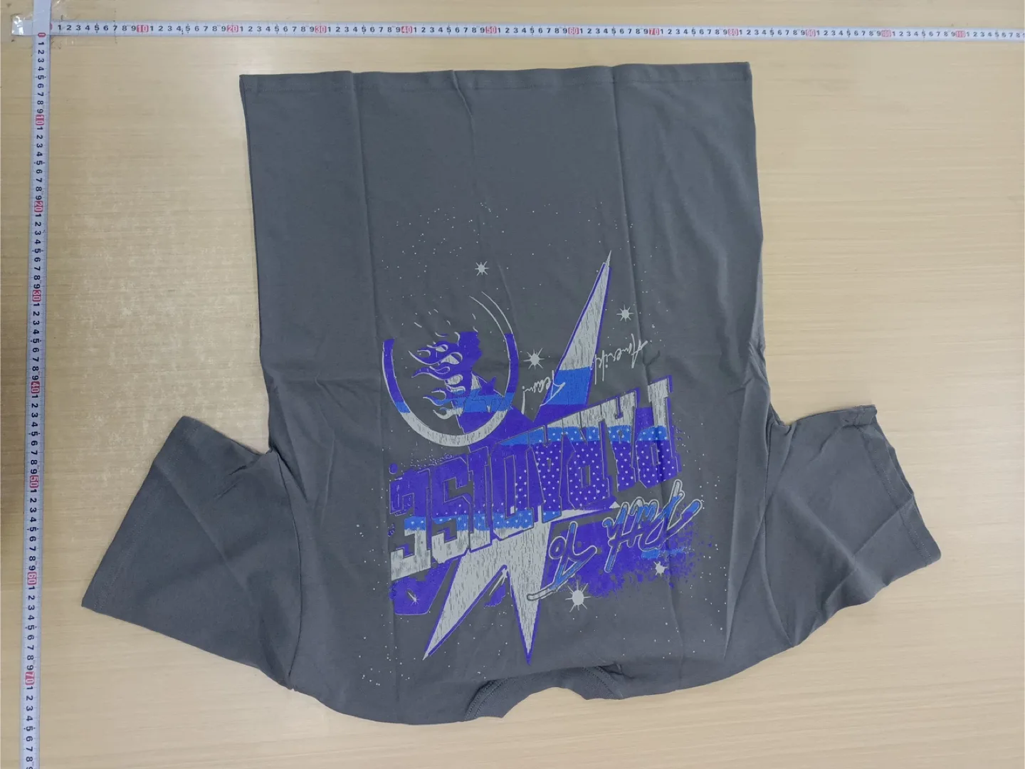 Hellstar “Space Racer” Tee – Gray with Purple & Gold Graphics image indicator(2)