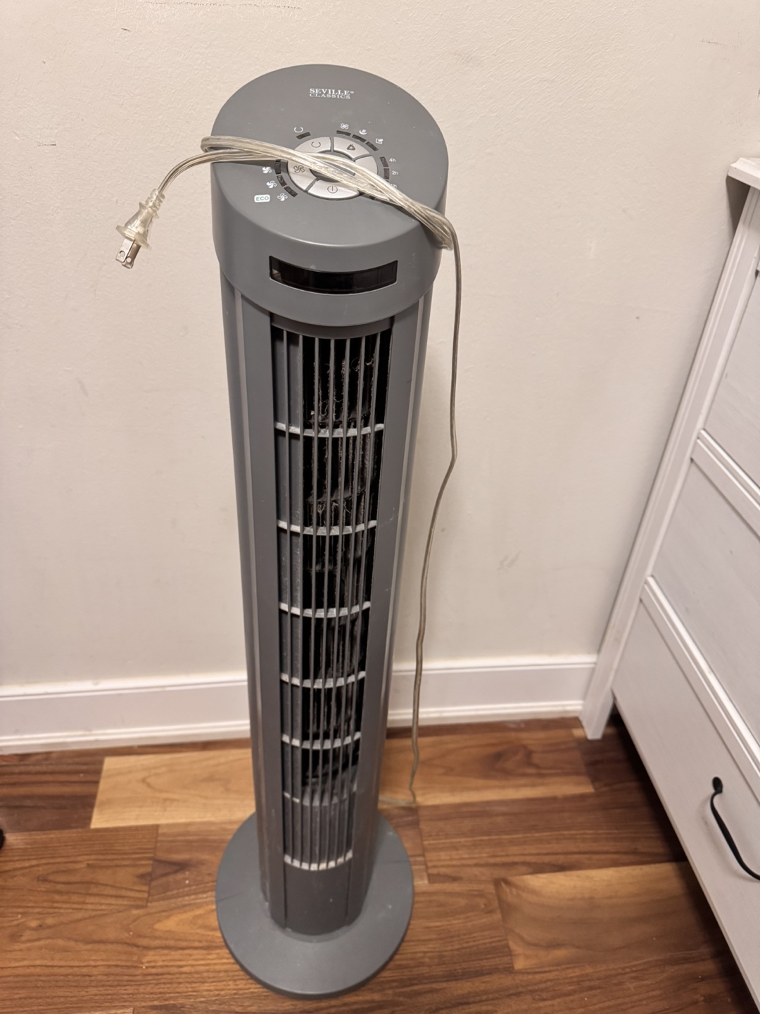 Seville Classics Tower Fan with Remote