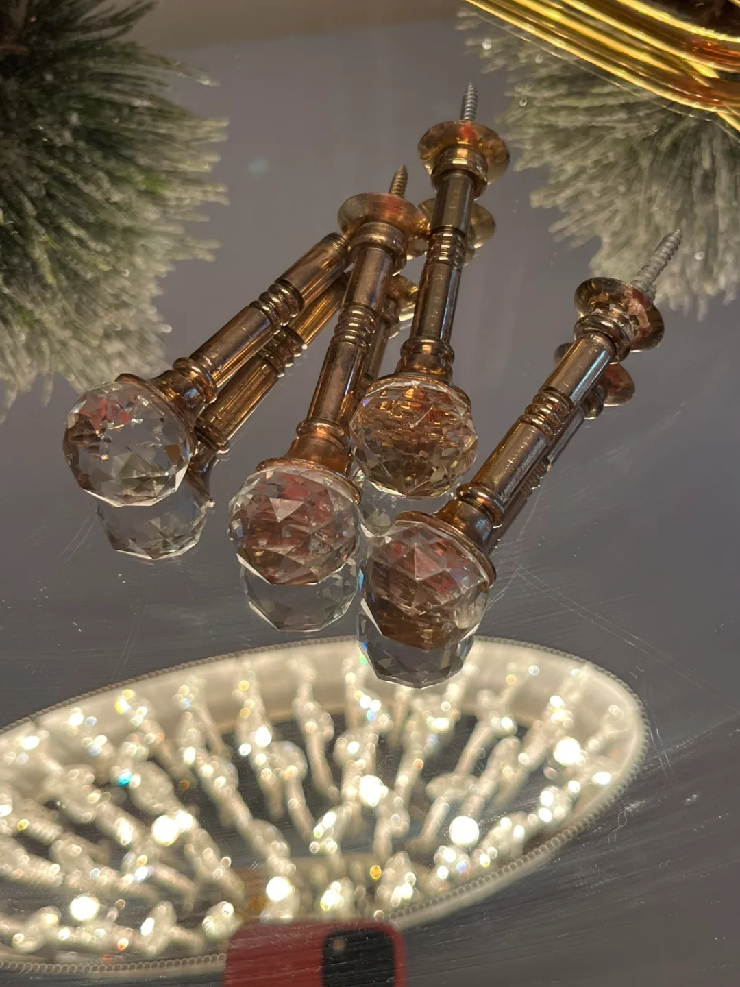 Assorted Gold-Toned Decorative Tiebacks image indicator(7)