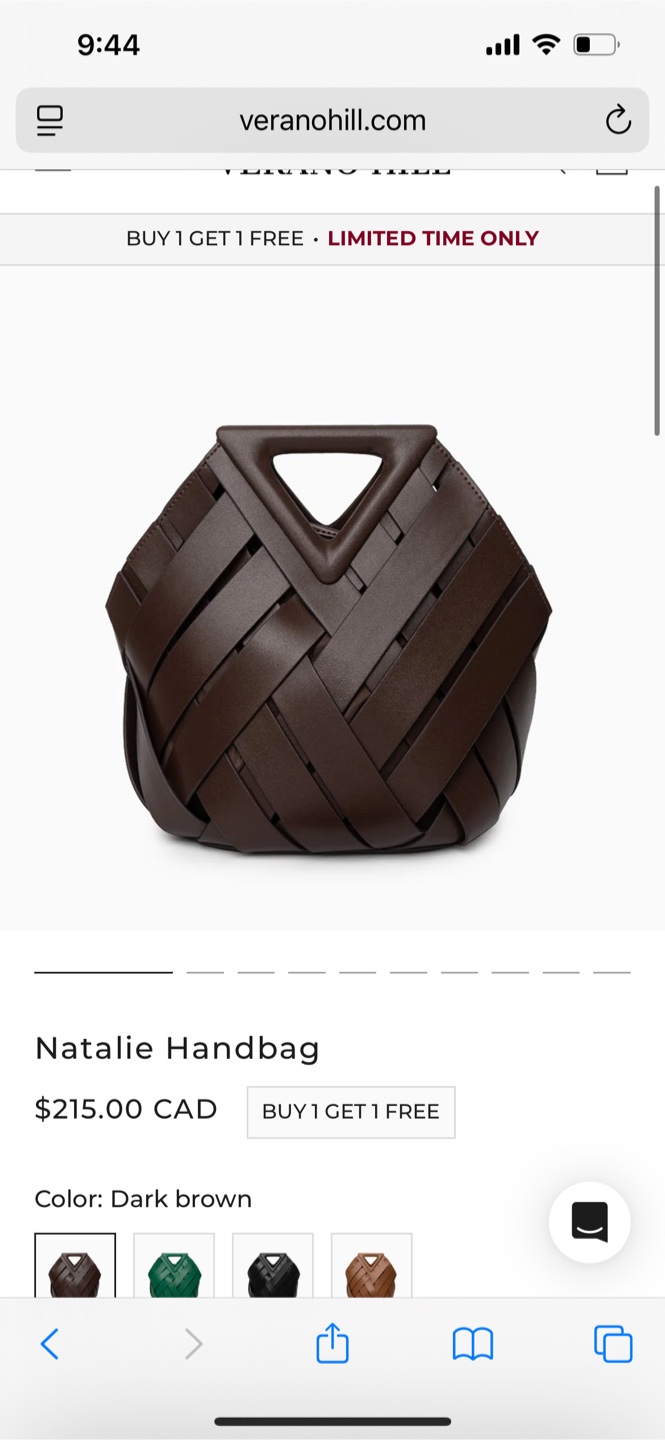 Verano Hill Natalie Handbag - Dark Brown