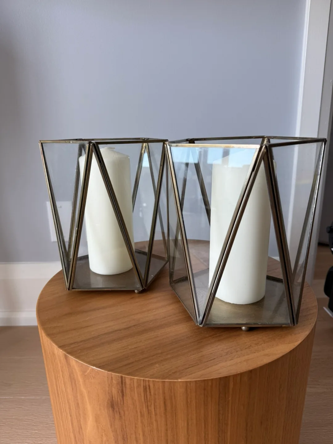 Geometric Candle Holders (Set of 2)