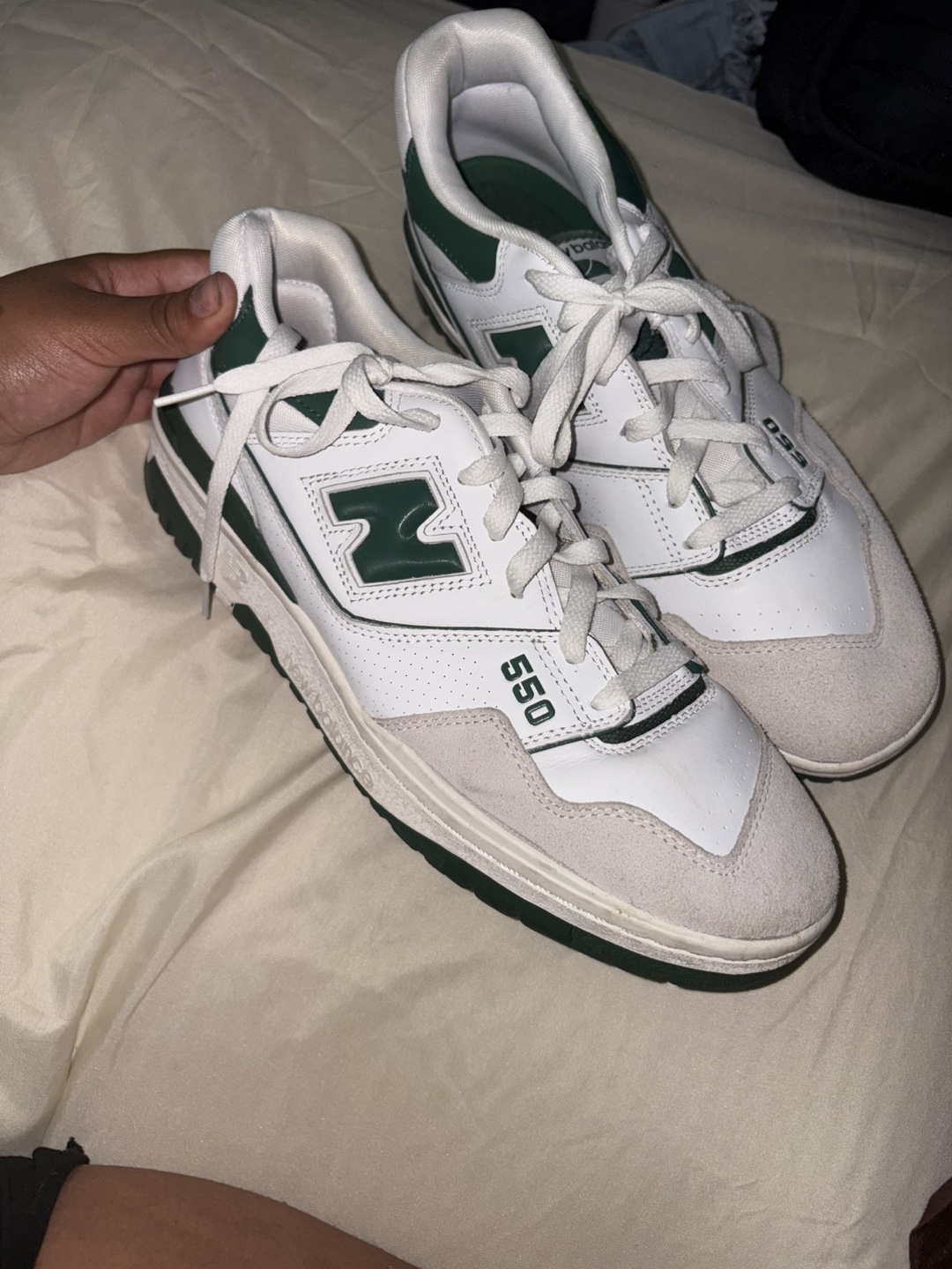 New Balance 550 White/Green US 12 - photo 3
