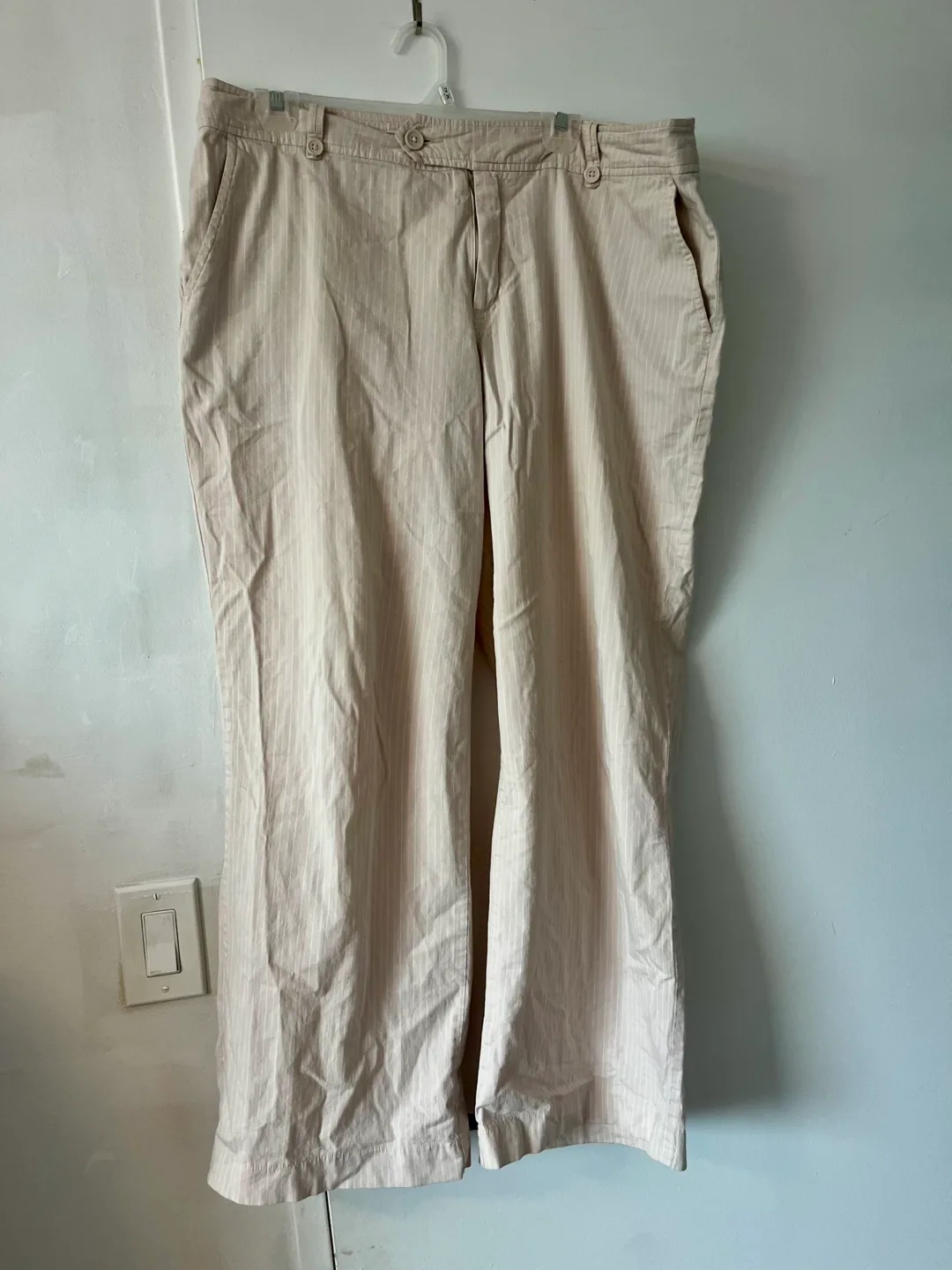 Merona Cotton Striped Pants - Size 14 thumbnail