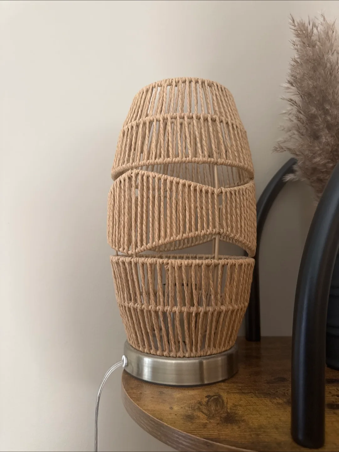 Woven Table Lamp - Neutral Decor 🧡 thumbnail