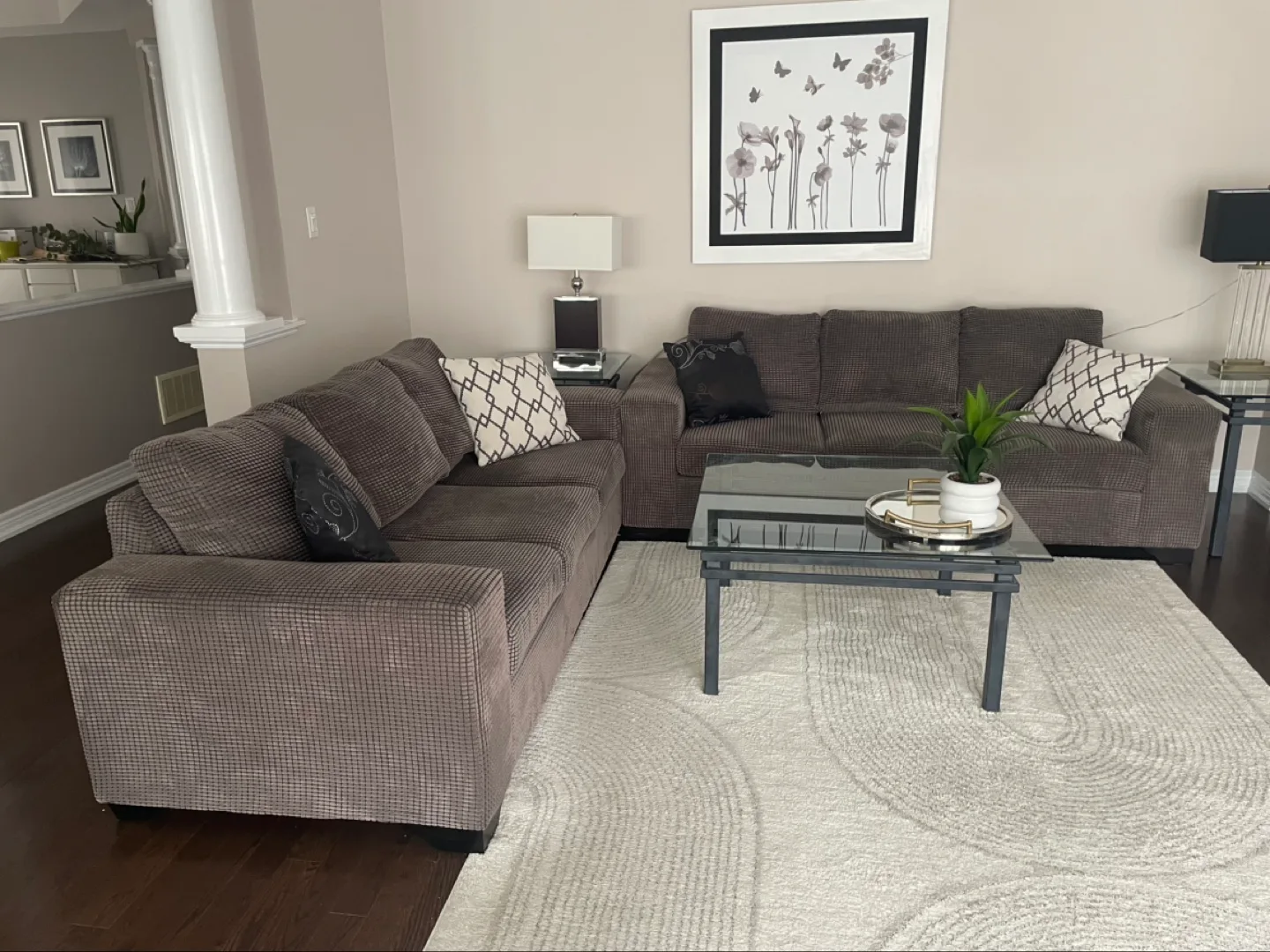 Gray  Couch and Sofa Set thumbnail