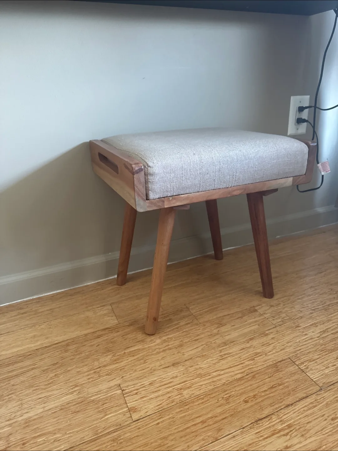 Upholstered Ottoman Stool thumbnail