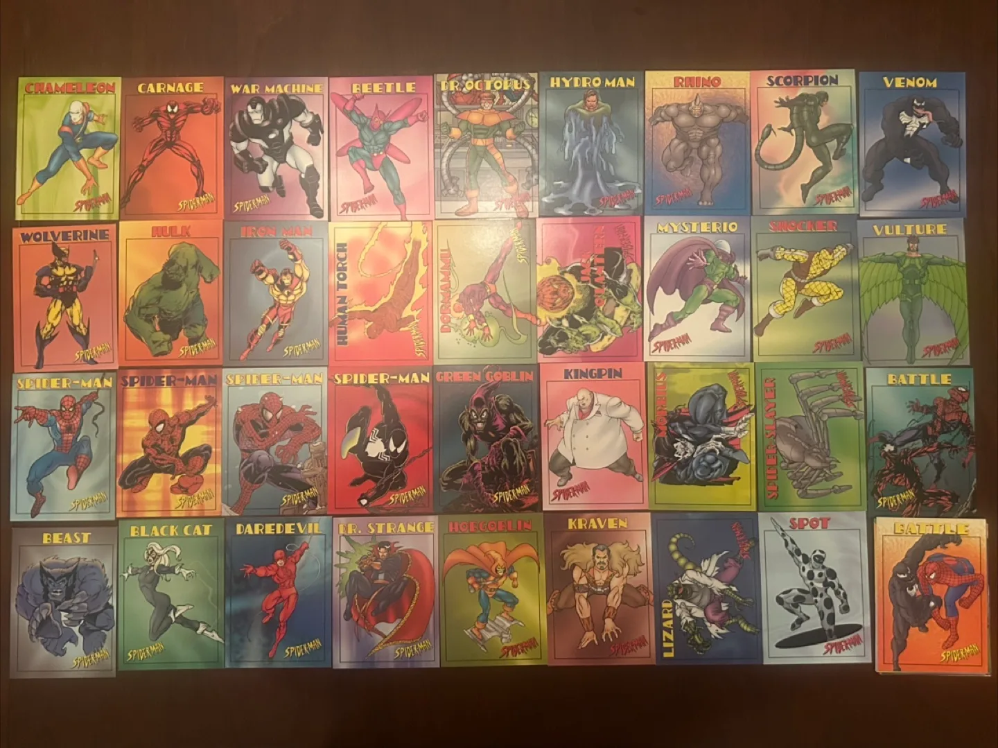 Vintage 1990s Spider-Man Marvel Trading Cards thumbnail
